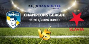 Soi Kèo Pafos Vs Slavia Prague